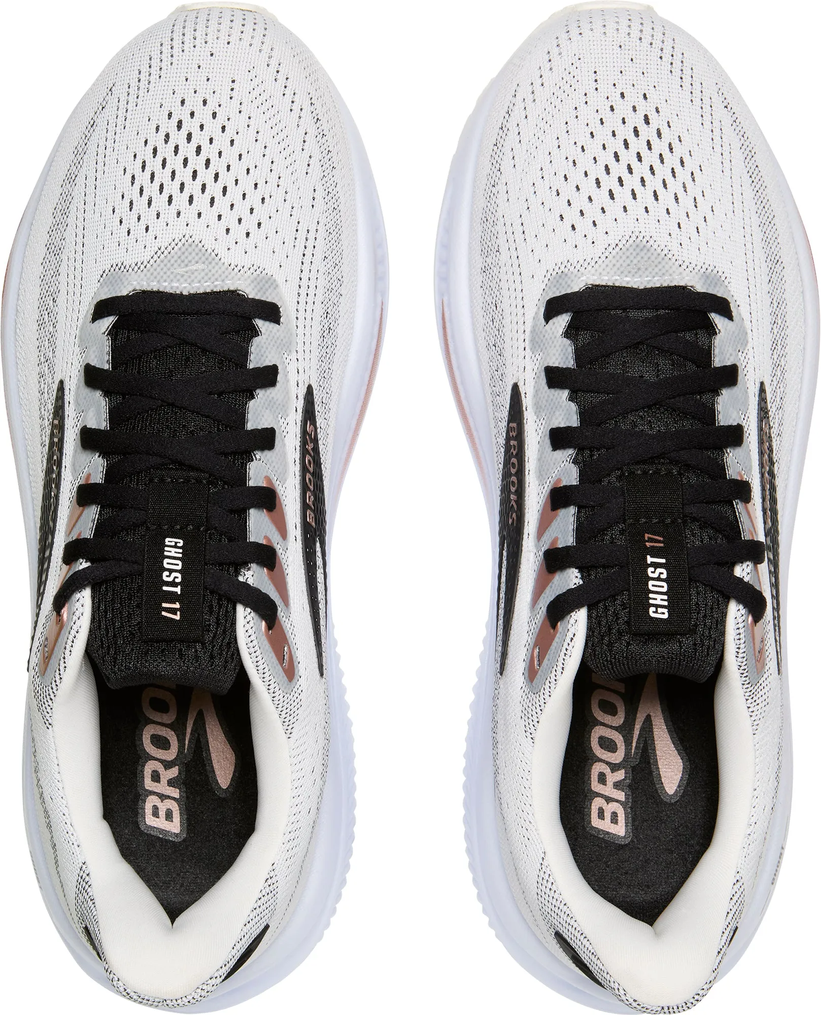 TPU professional athletes Brooks Ghost 17 Womens Running Shoes - White