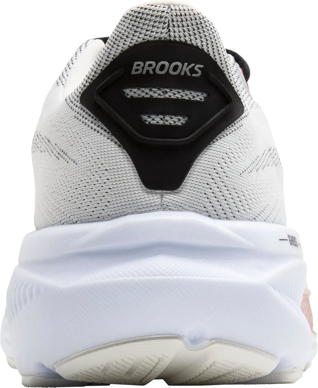 Brooks Ghost 17 Womens Running Shoes - White running with a cushioned midsole