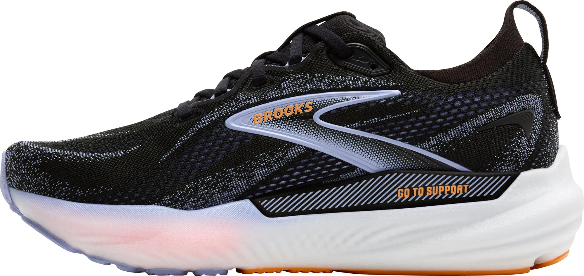 Brooks Glycerin GTS 22 Womens Running Shoes - Black Non Slip Lace Soft midsole