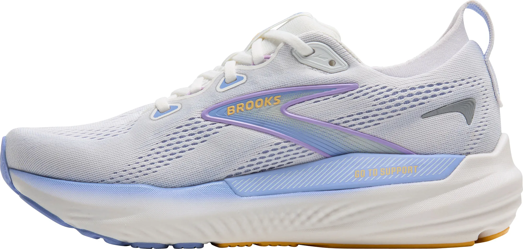 Brooks Glycerin GTS 22 Womens Running Shoes - White Grippy Sole school - run running shoes