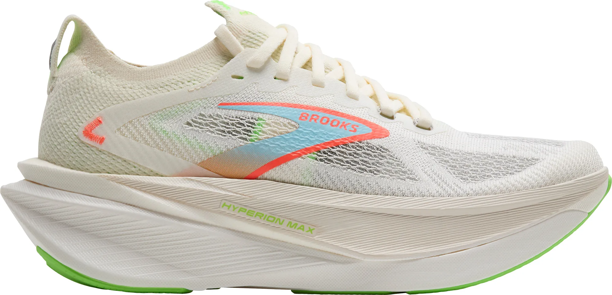 Comfort - arch Lace Up Brooks Hyperion Max 3 Womens Running Shoes - Cream