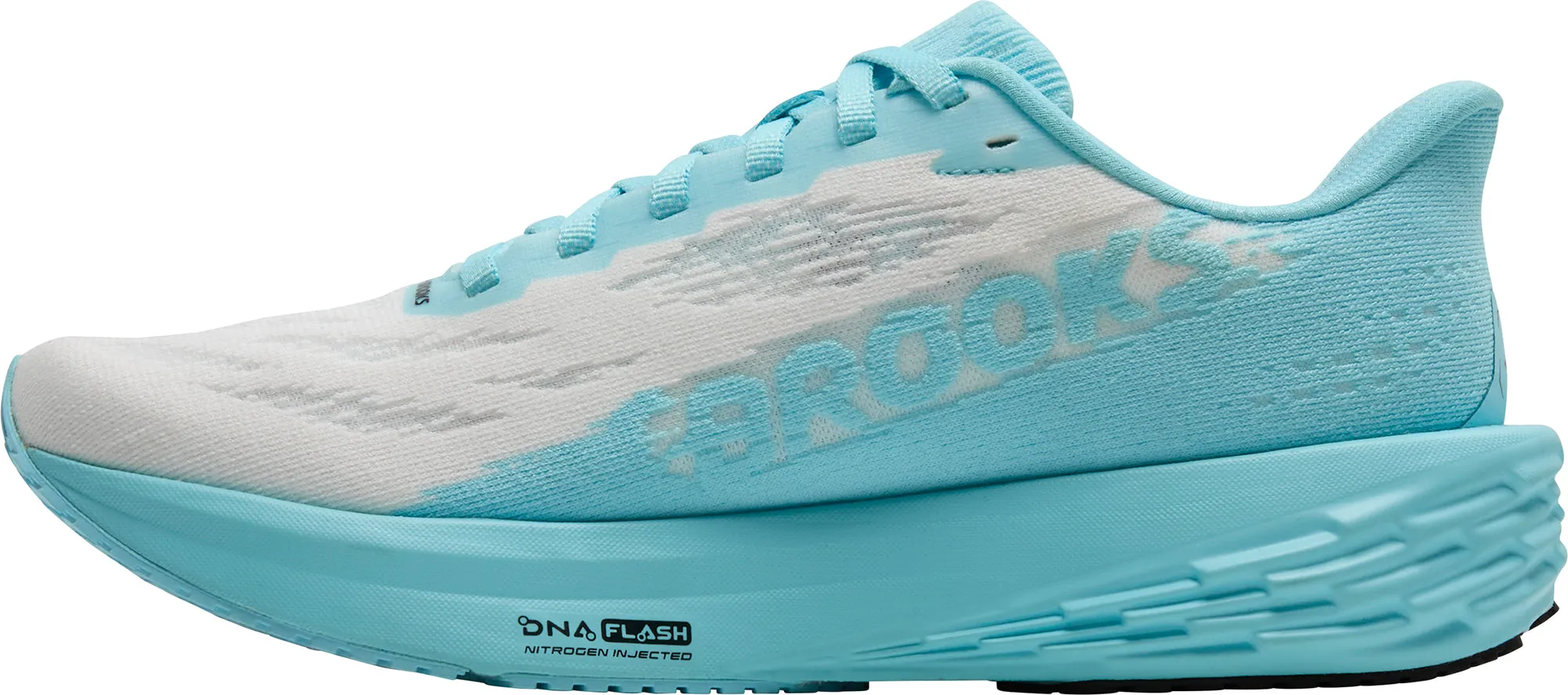 Brooks Launch 11 Womens Running Shoes - White Compression Molded perforated - lining shoes