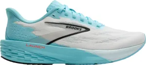 Full Length Cushion Layer Brooks Launch 11 Womens Running Shoes - White