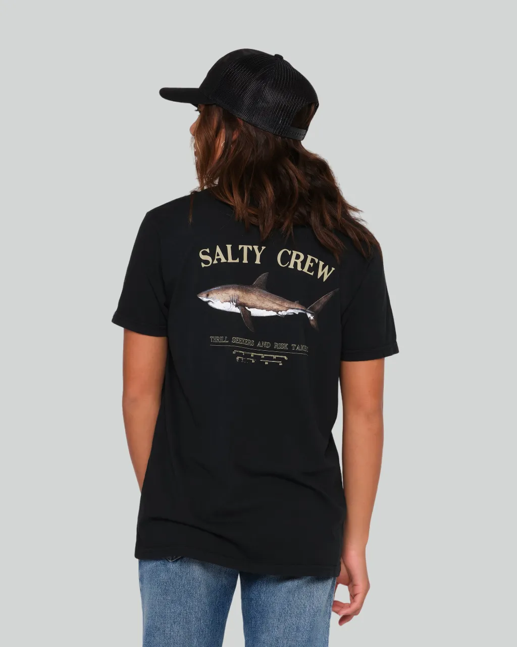 Bruce Boyfriend Tee - Black Trendy All-Day Soft Brushed Finish