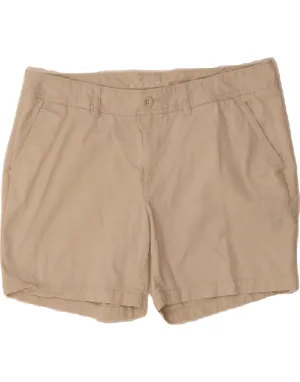 Hypoallergenic Lining EDDIE BAUER Womens Chino Shorts US 14 XL W38  Beige Cotton