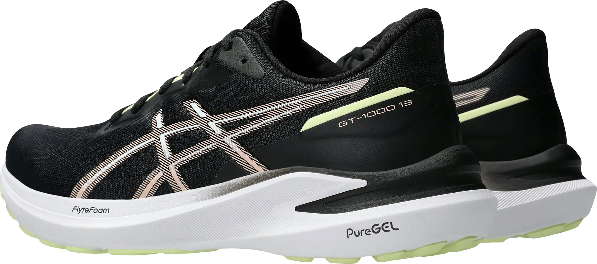 heat - dissipating running shoes Asics GT 1000 13 Womens Running Shoes - Black