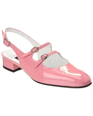 Flexible Construction Closed Toe Shoes Carel Paris Peche Patent Mary Jane Pump