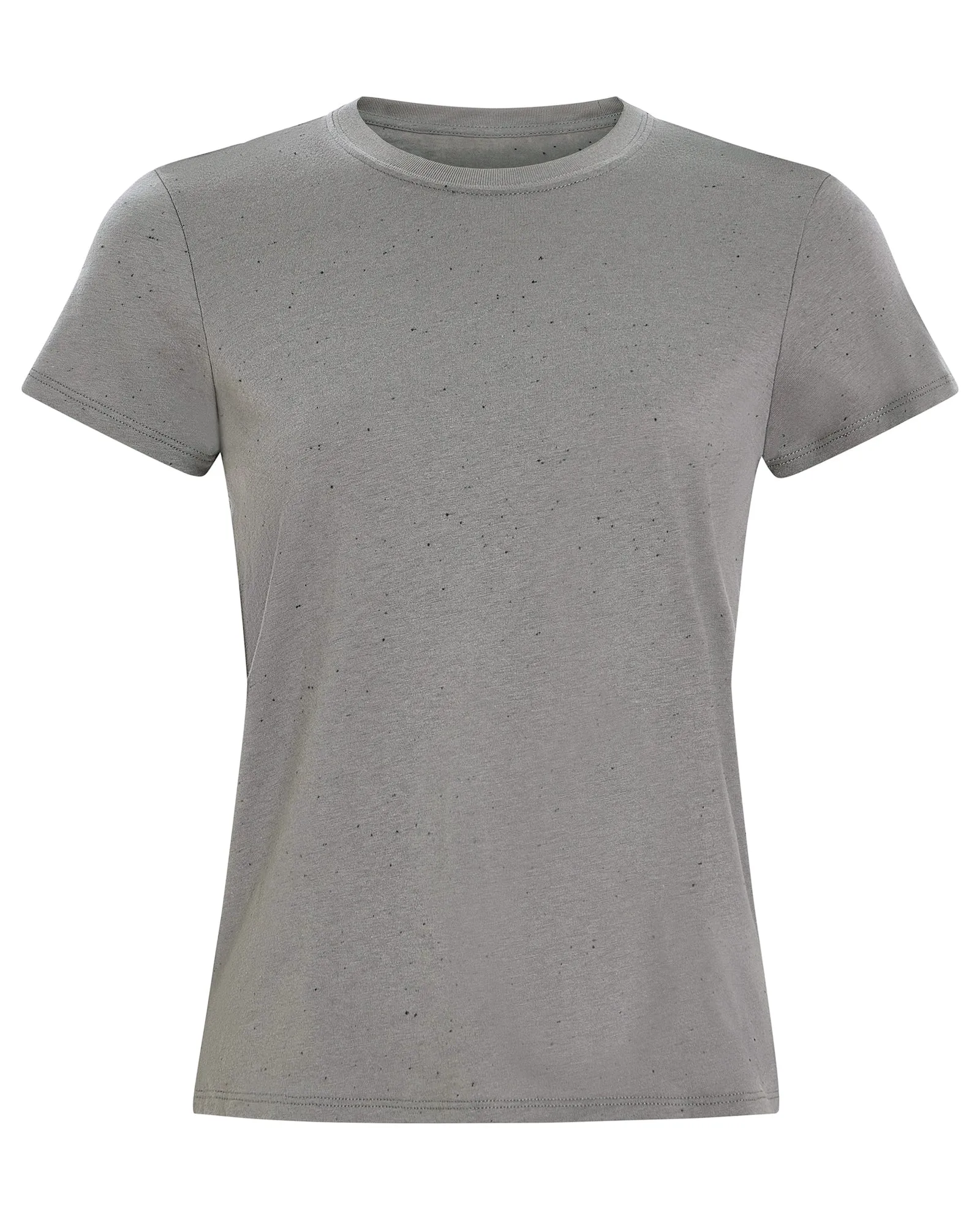 Fun Style NoSideSeam Donegal Jersey Schoolboy Crew Neck Tee - Slate Grey