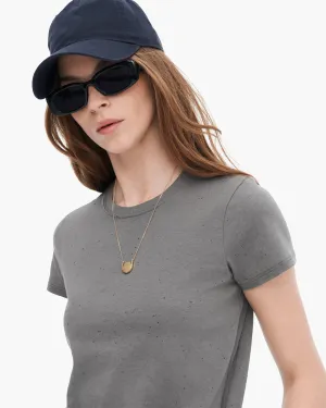 Donegal Jersey Schoolboy Crew Neck Tee - Slate Grey Soft Wear