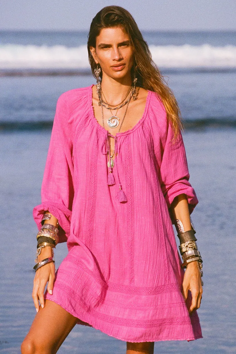 Serendipity Lace Tunic Dress Versatile Layer Sharp Edge