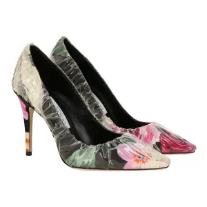 Shiny Accent Lightweight Sole Off White Womens Multicolored Pump