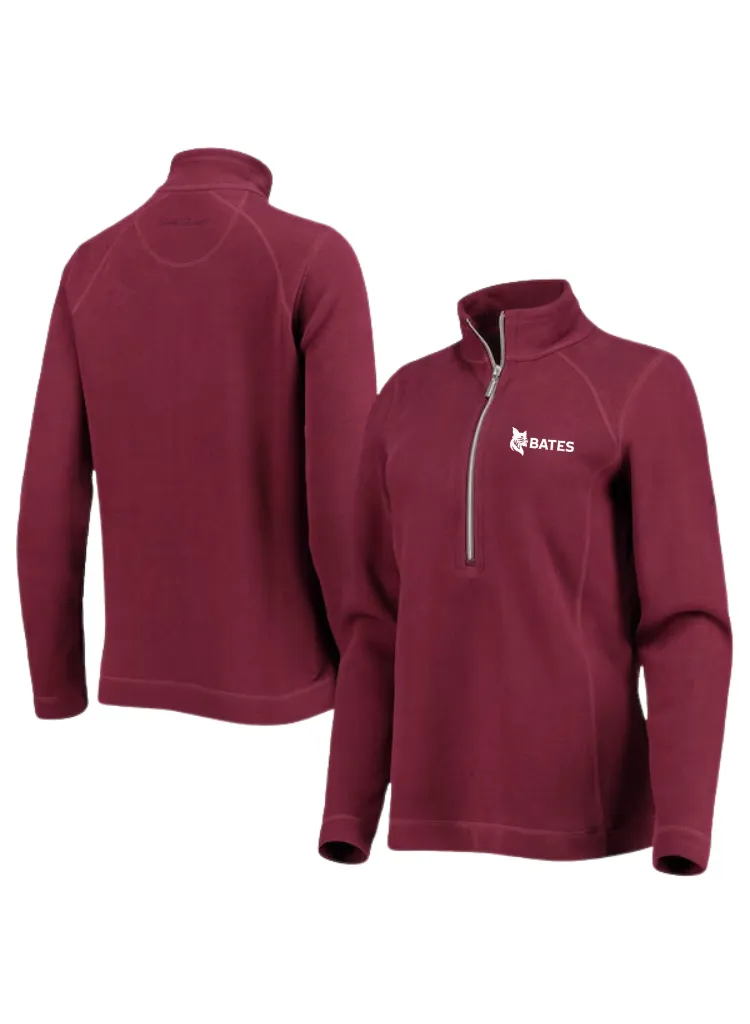 Women's 1/2 Zip Maroon Sport Aruba Sweatshirt from Tommy Bahama Trendy Outerwear Adaptable Outfit