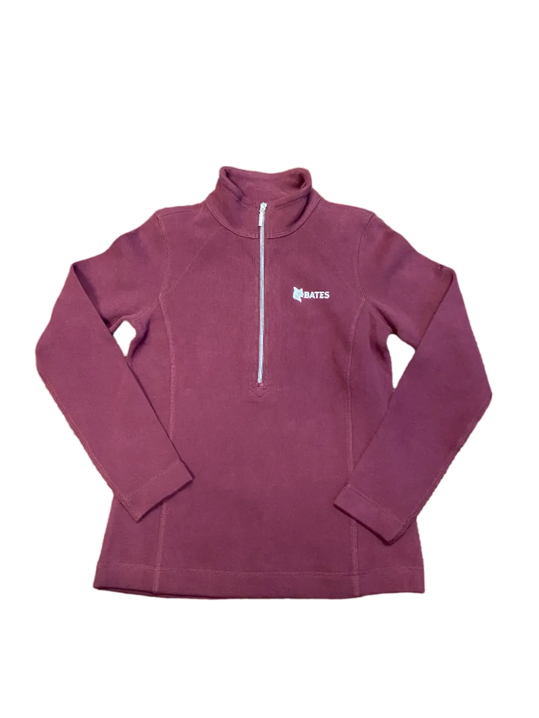 Professional Look Magnetic Closure Women's 1/2 Zip Maroon Sport Aruba Sweatshirt from Tommy Bahama