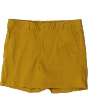 Organic Cotton EDDIE BAUER Womens Chino Shorts US 16 2XL W38  Yellow Cotton
