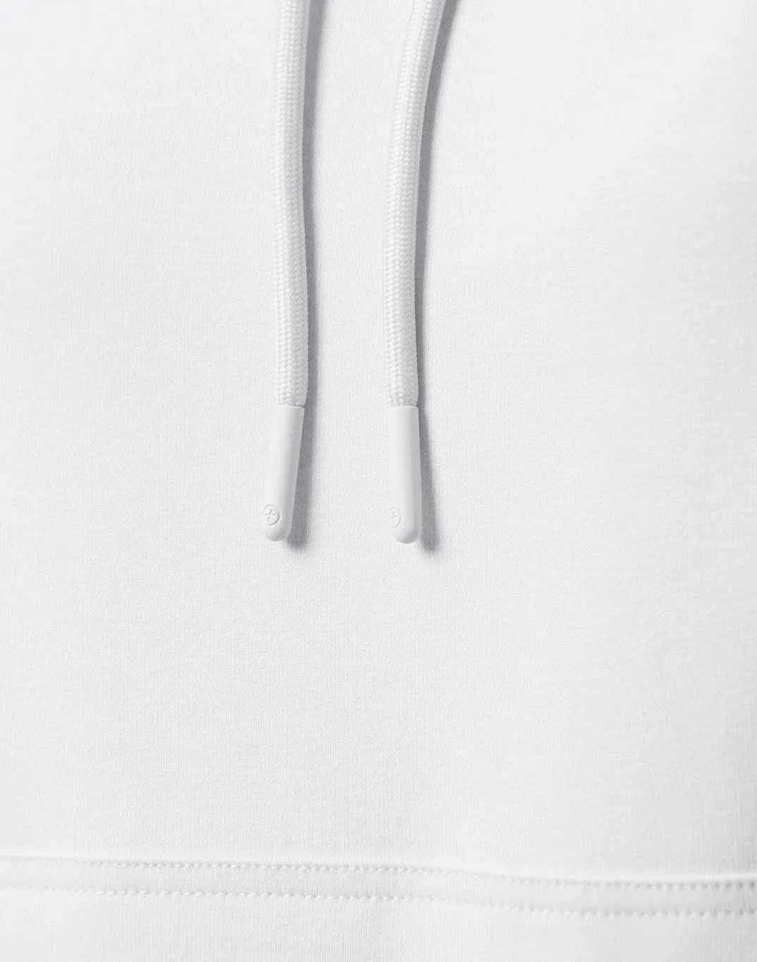 Tailored Fit scarf accents Chill Hoodie in Ultra White