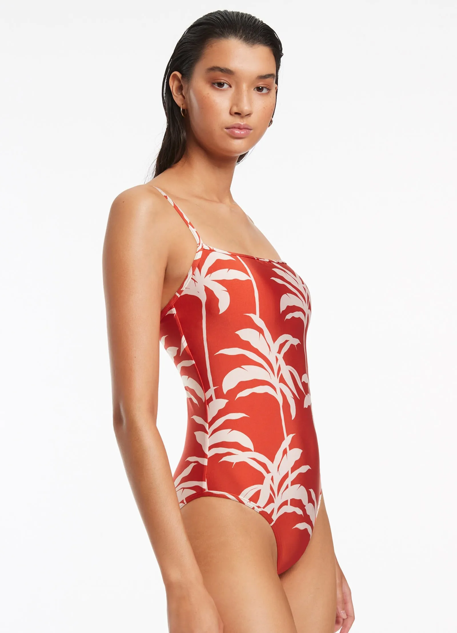 Palme Minimal Tank One Piece - Cherry Layered Coverage