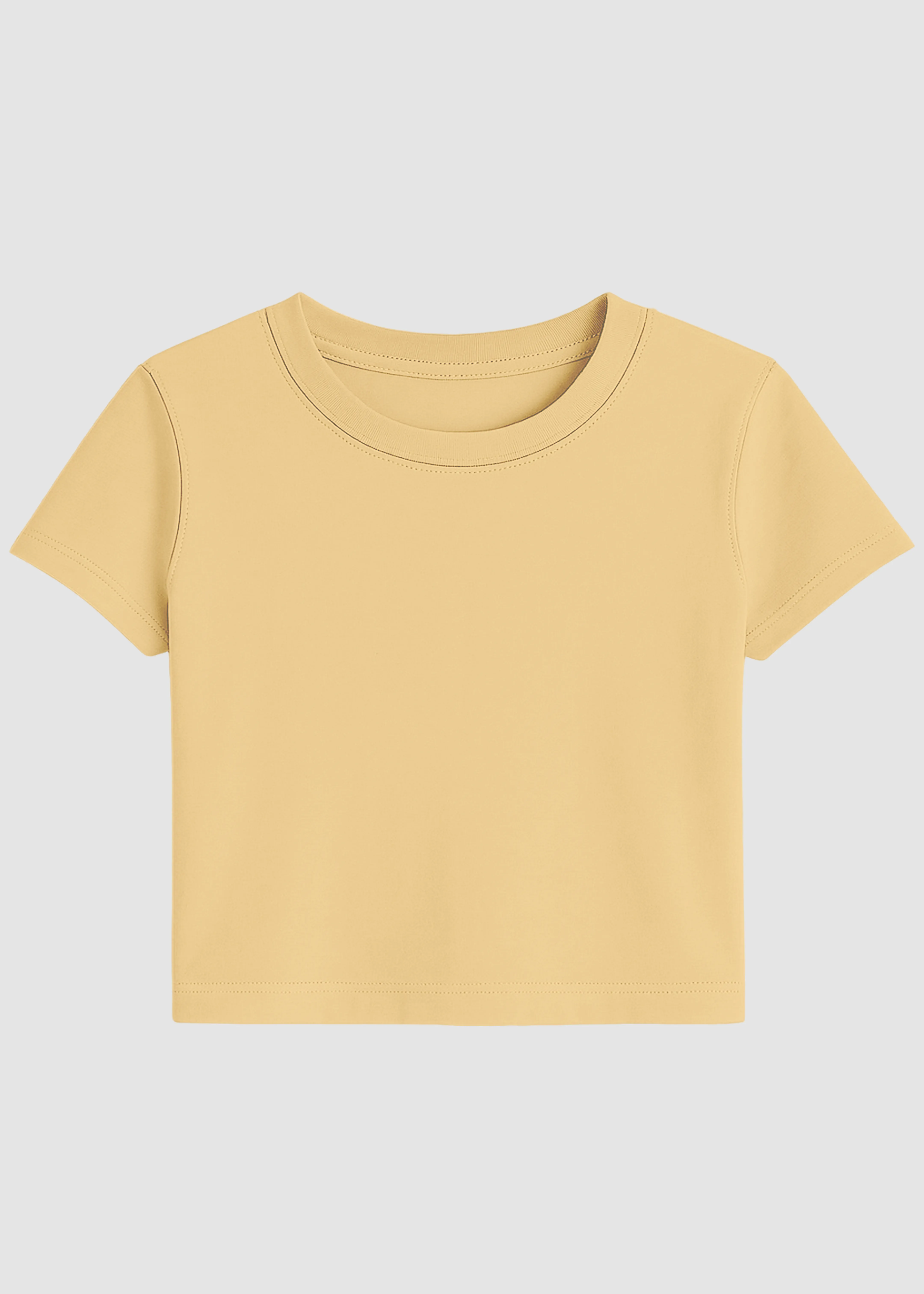 Beige Crop Top | FC39 Moisture wicking Stretchable Armholes