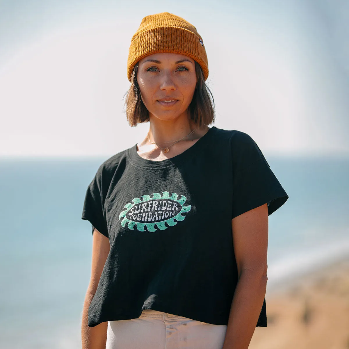 Womens Endless Waves Tee Comfort Stretch Fit Casual Chic Look