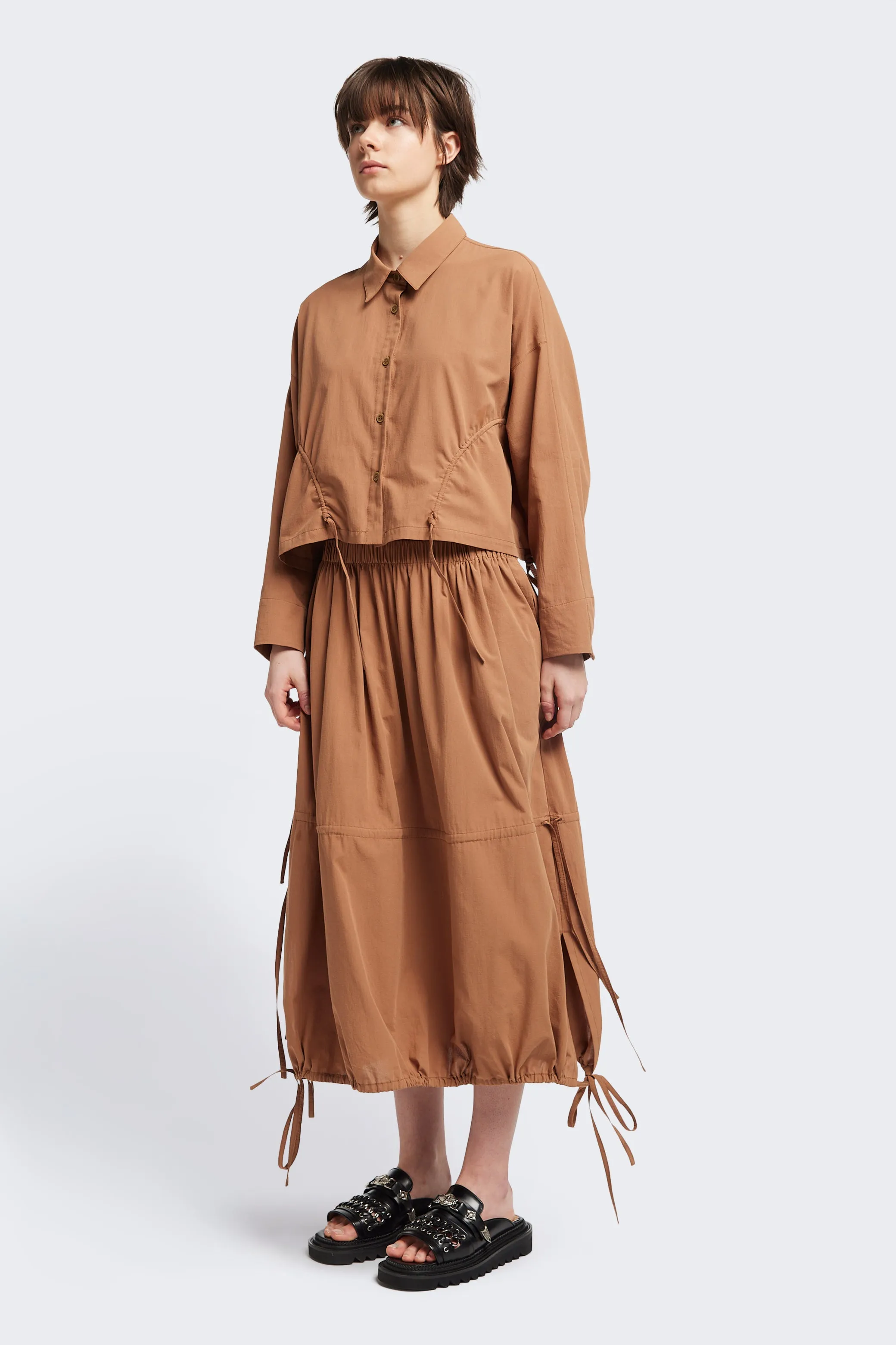 Light Mood Repose Skirt Toffee Brown