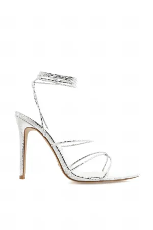 Classic Mood Perouze Heels In Silver Scale