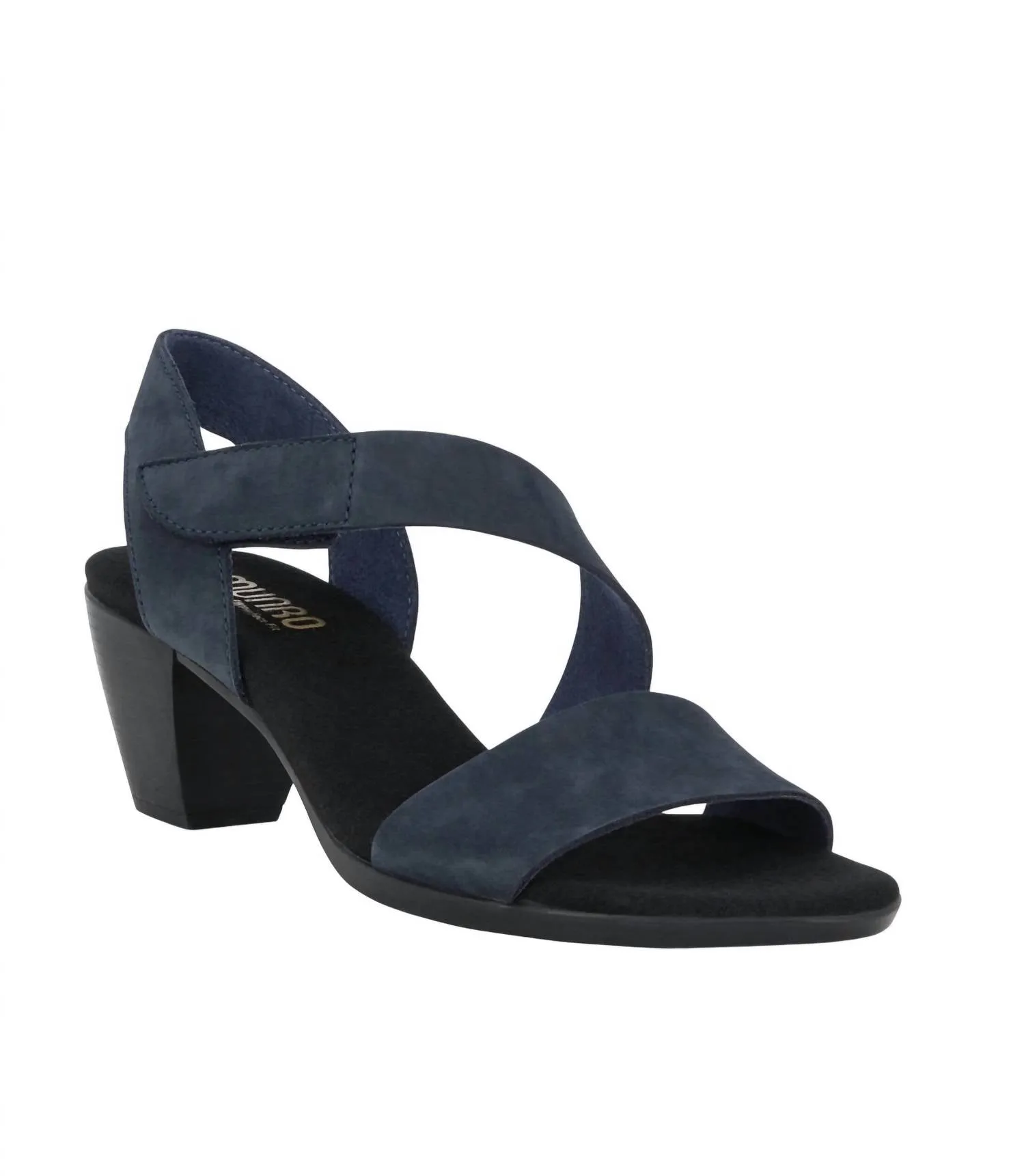 Ergonomic Design Women's Lucia Heel Sandal In Navy Nubuck