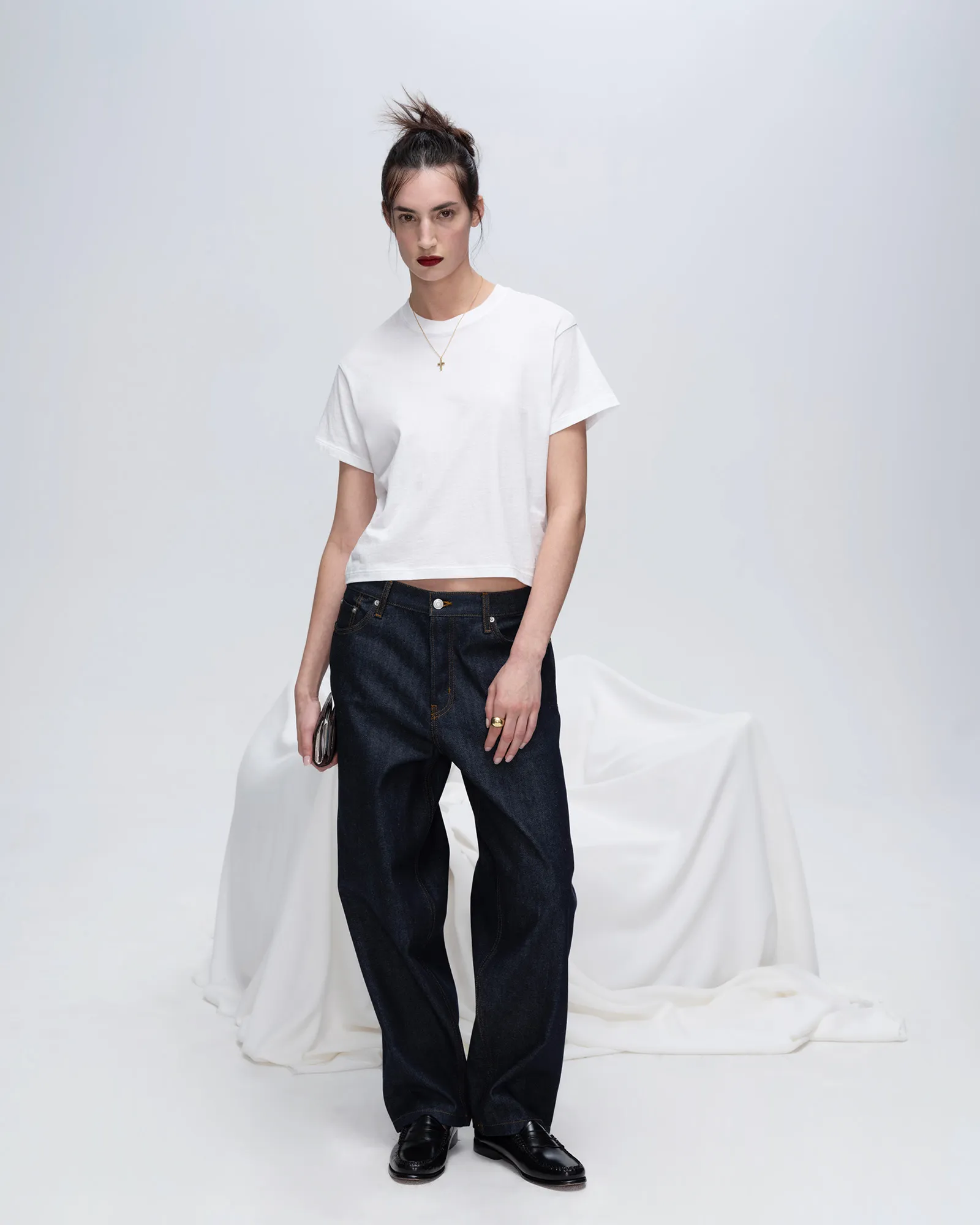 Classic Jersey Short Sleeve Boy Tee - White Comfortable Look Cozy Flex