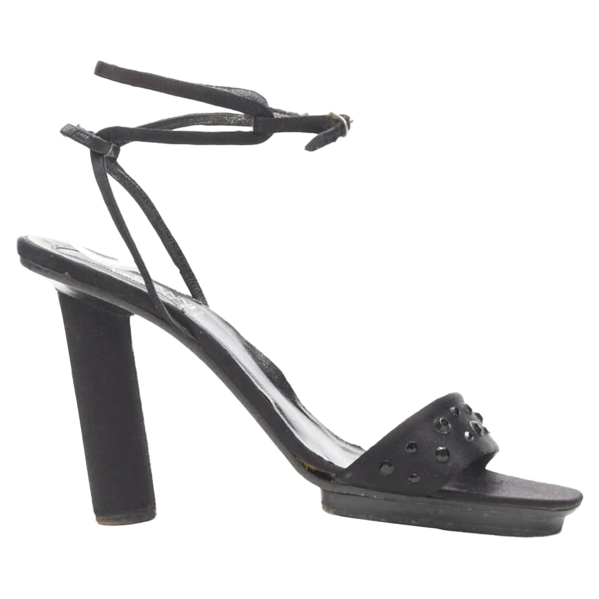 Gianni Versace crystal cone heel sandal Red High Heels for Weddings Anti Slip