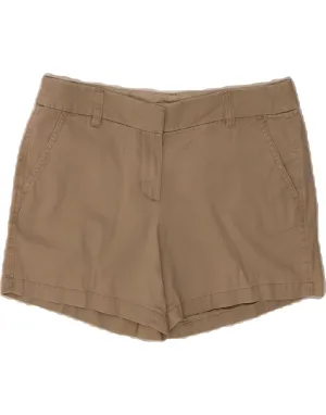 J. CREW Womens Chino Shorts US 6 Medium W30  Beige Cotton Reinforced Collar Chic Design