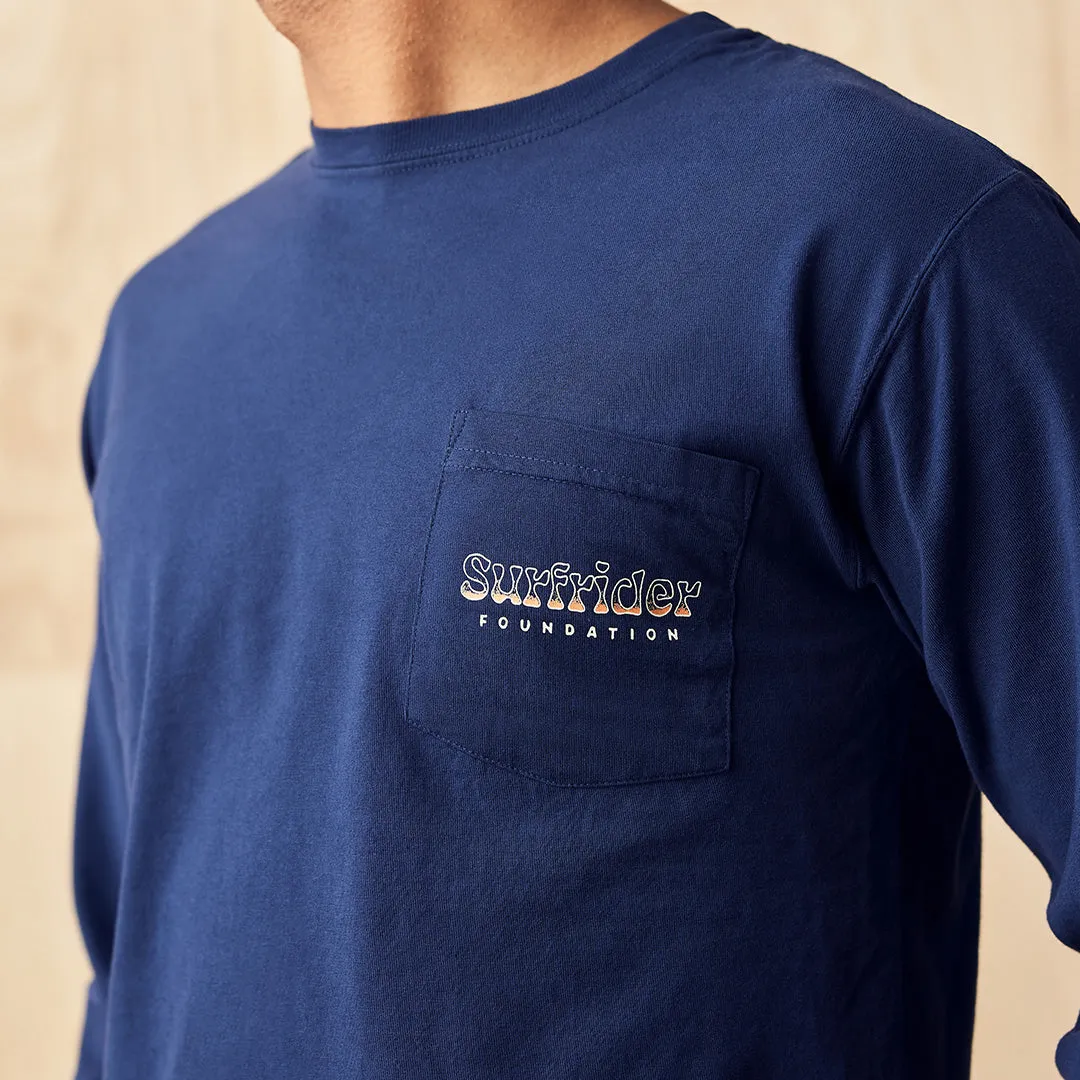 Simple Chic Animal Print Retro Sunset Long Sleeve Tee