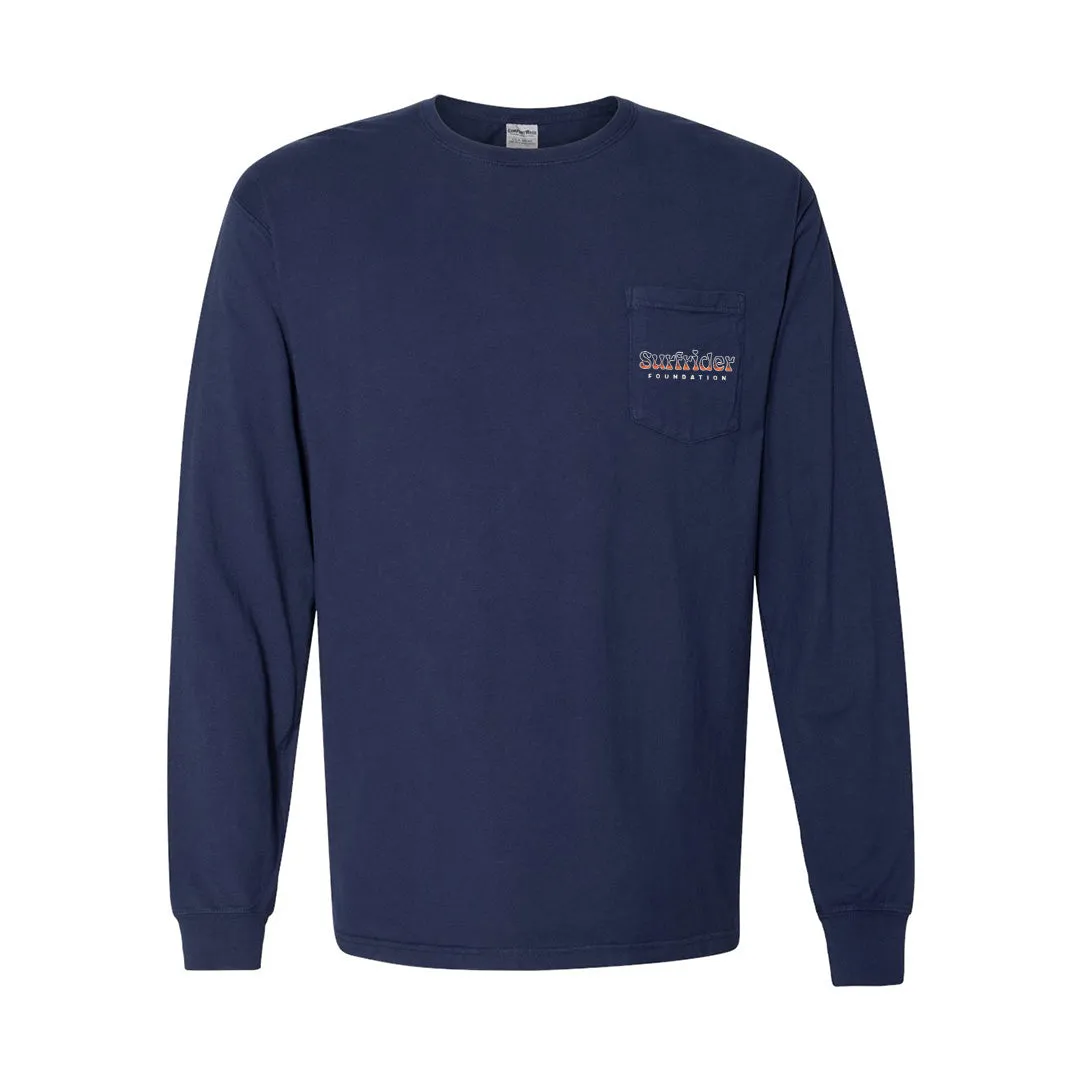 Breathable Waistband Retro Sunset Long Sleeve Tee