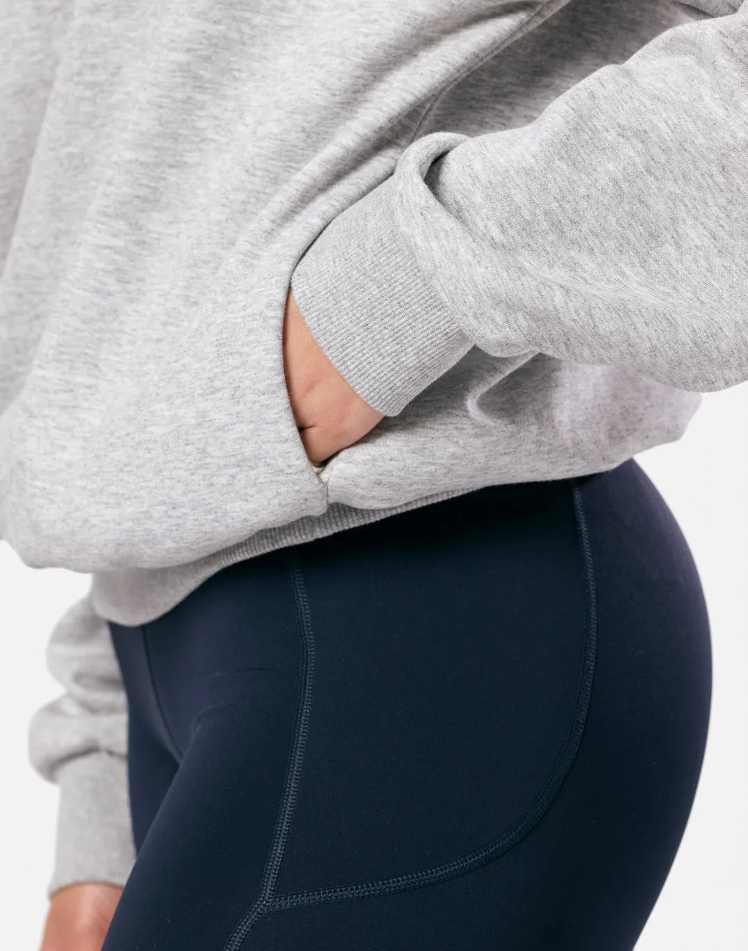 Clubhouse Hoodie in Grey Marl Casual Fit Comfy Look