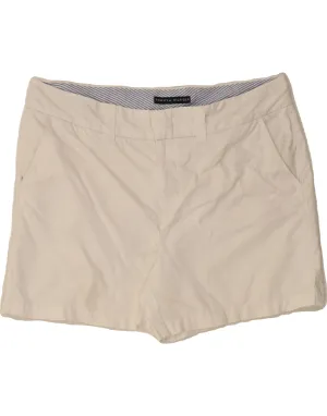 TOMMY HILFIGER Womens Chino Shorts US 16 2XL W40 White Cotton color block Work Appropriate
