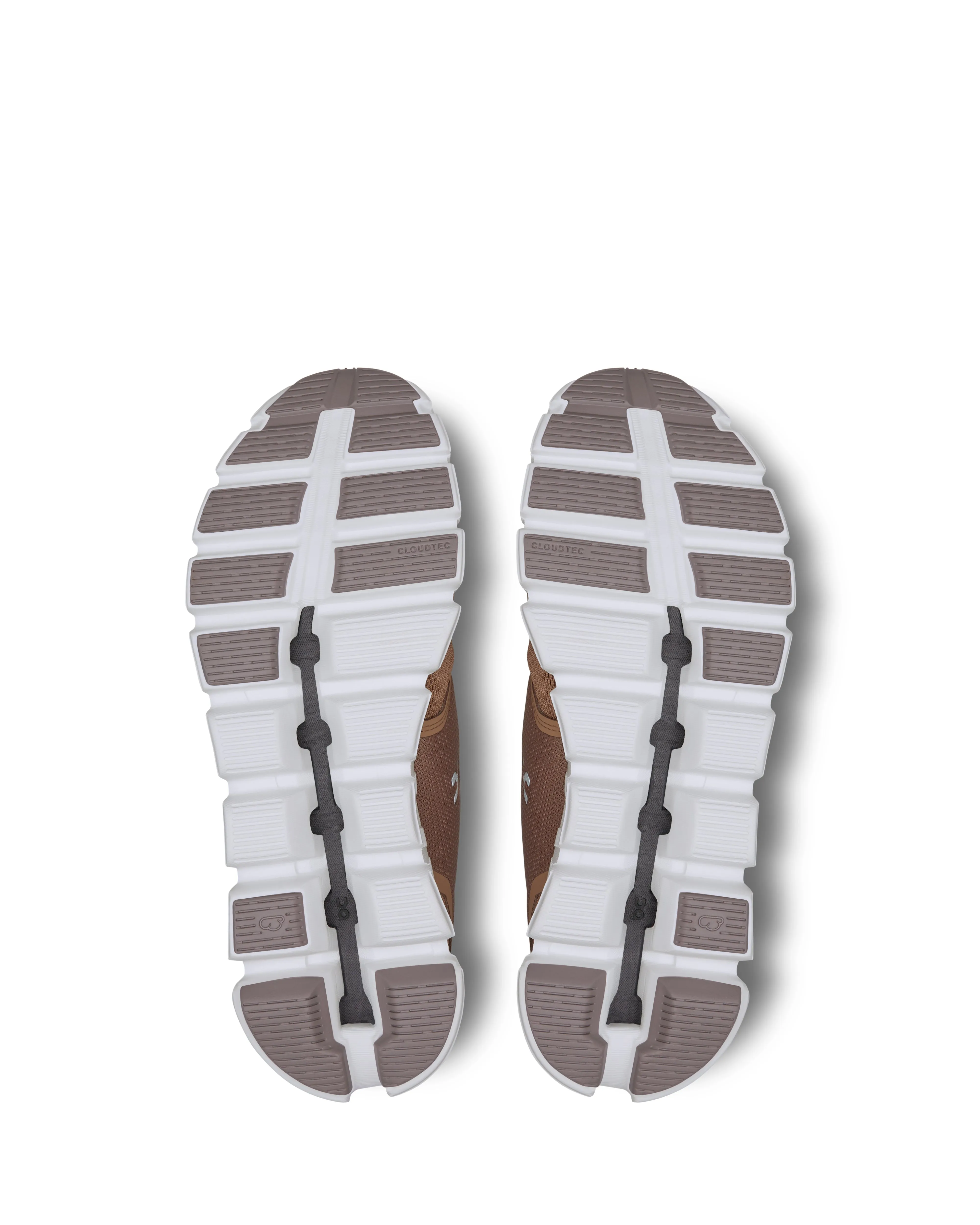 Women's On Cloud 5 Running Shoes - Rosebrown/Fog Flex Groove Technology