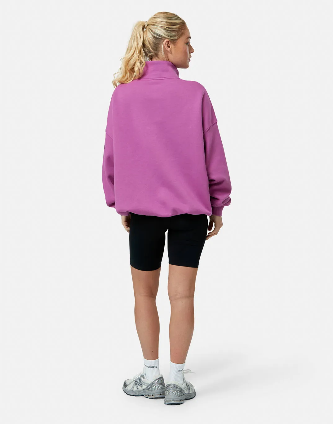 Snap Collar Sierra Sweatshirt in Crisp Pink Holiday Wear