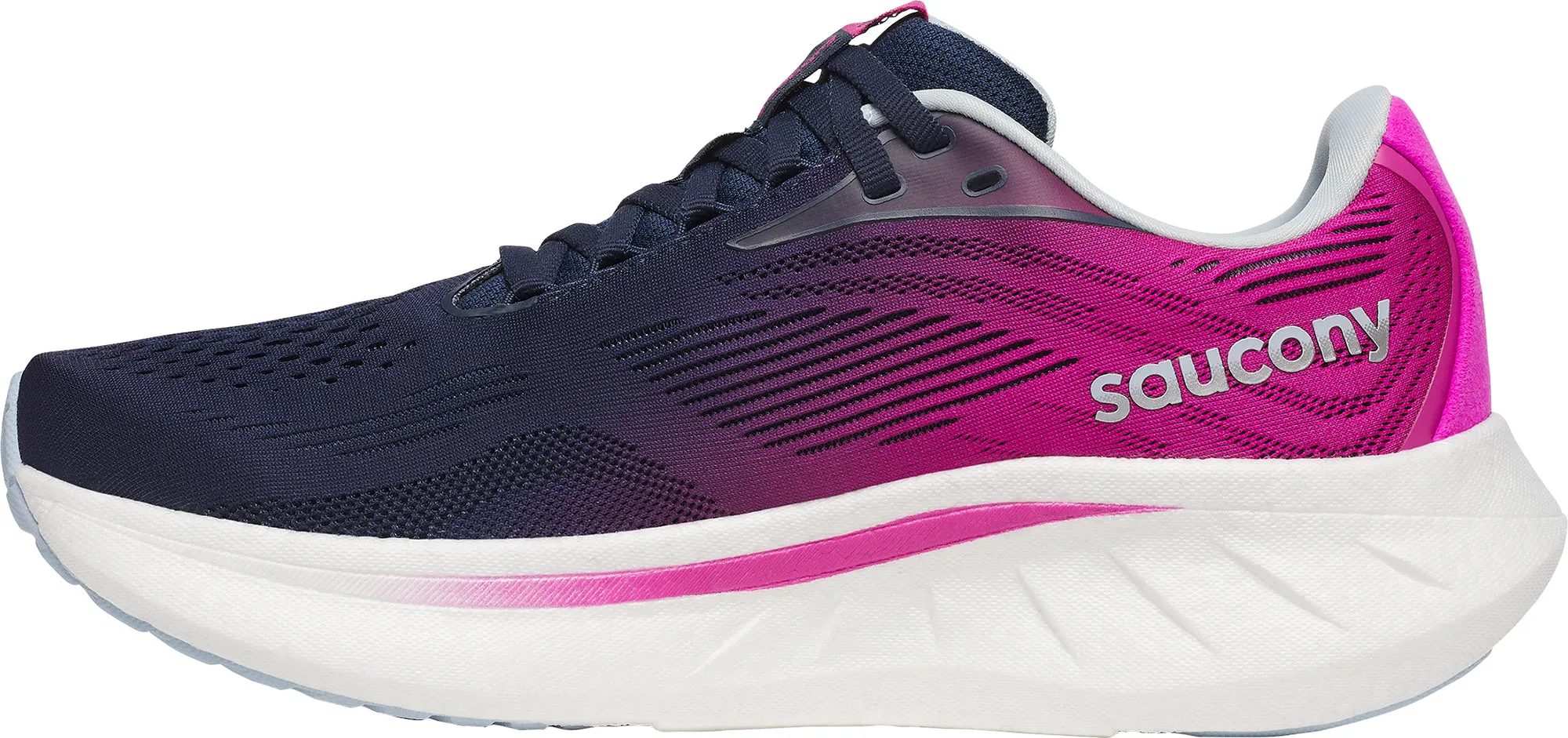 Saucony Ride 18 Womens Running Shoes - Blue Shock Absorption Core