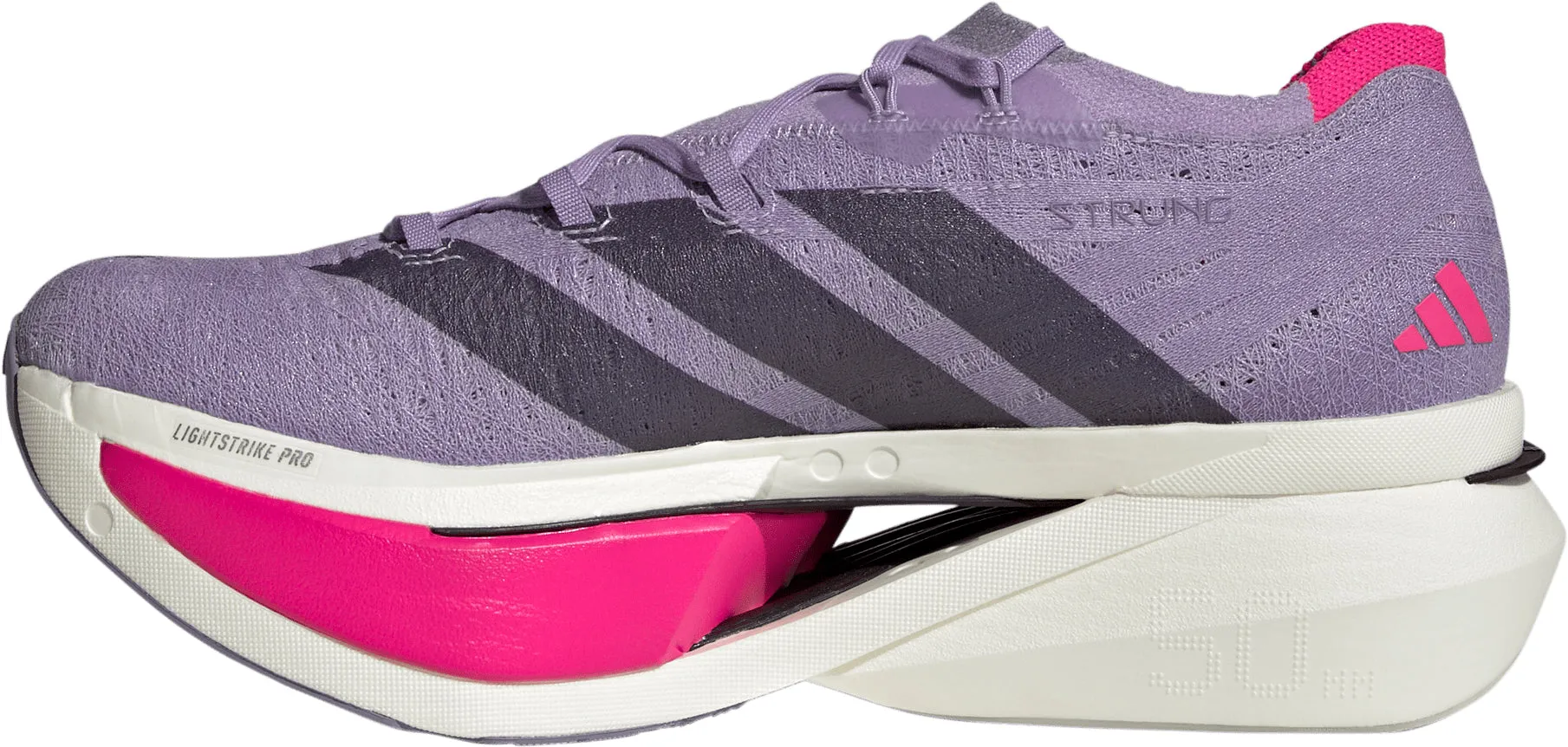 adidas Adizero Prime X3 Strung Running Shoes - Purple Rebound Enhancement Adaptable nature