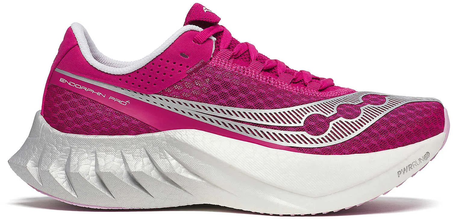 Saucony Endorphin Pro 4 Womens Running Shoes - Pink Reactive Propulsion Pods