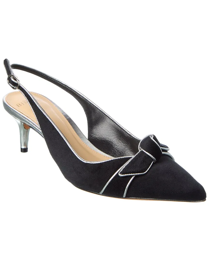 Alexandre Birman Angelita Suede & Leather Slingback Pump Good Grip