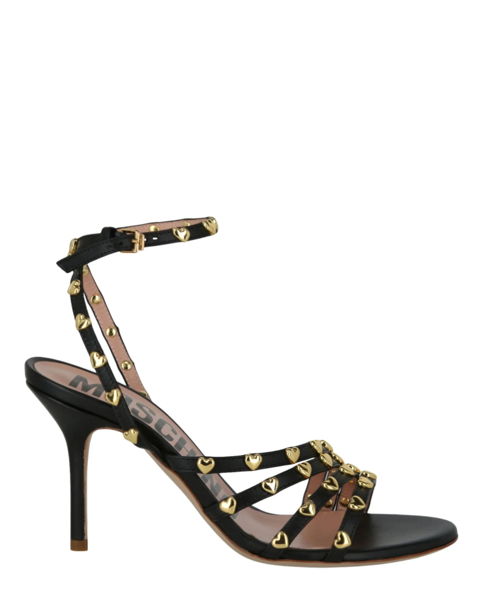 Stud-Embellished Heel Sandals Luxury Office Shoes