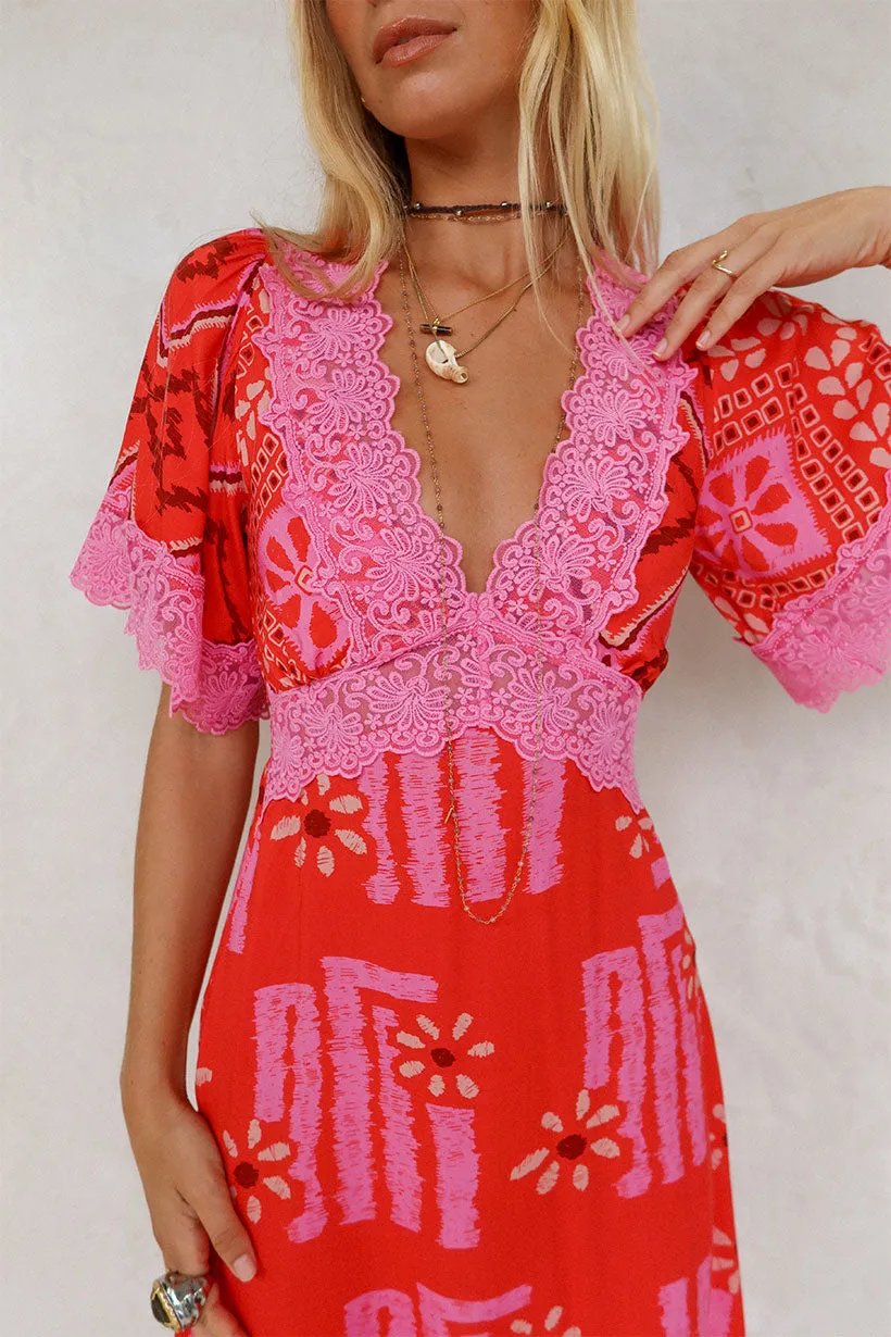 Libertine Lace Mini Dress Brunch Fit