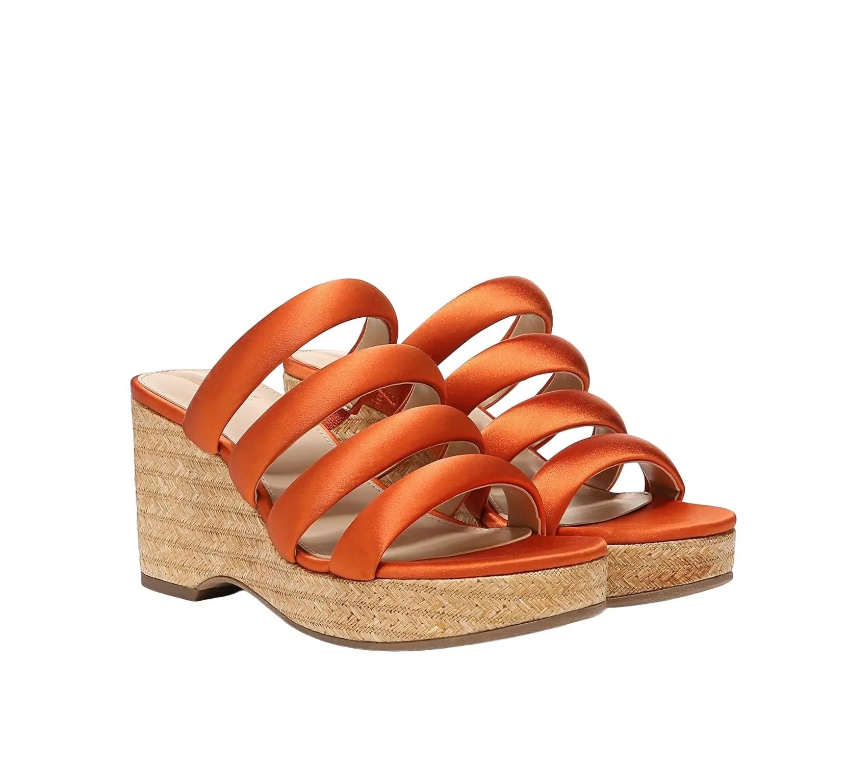 Stable Fit Boho Wedding Heels Women's Yuki Platform Wedge Heel In Orange