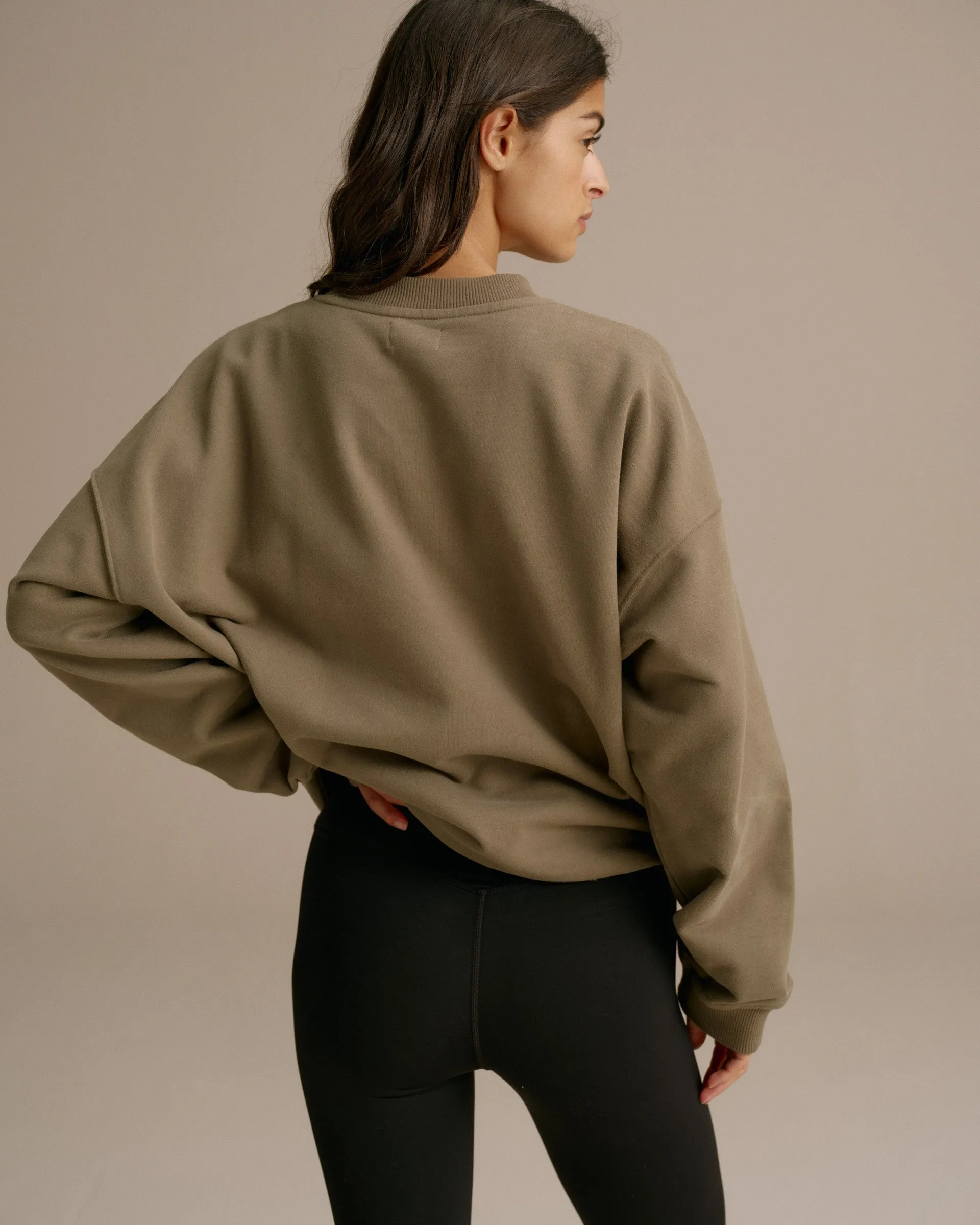 AS Oversized Sweatshirt - Olive Green Running Gear Street Ready