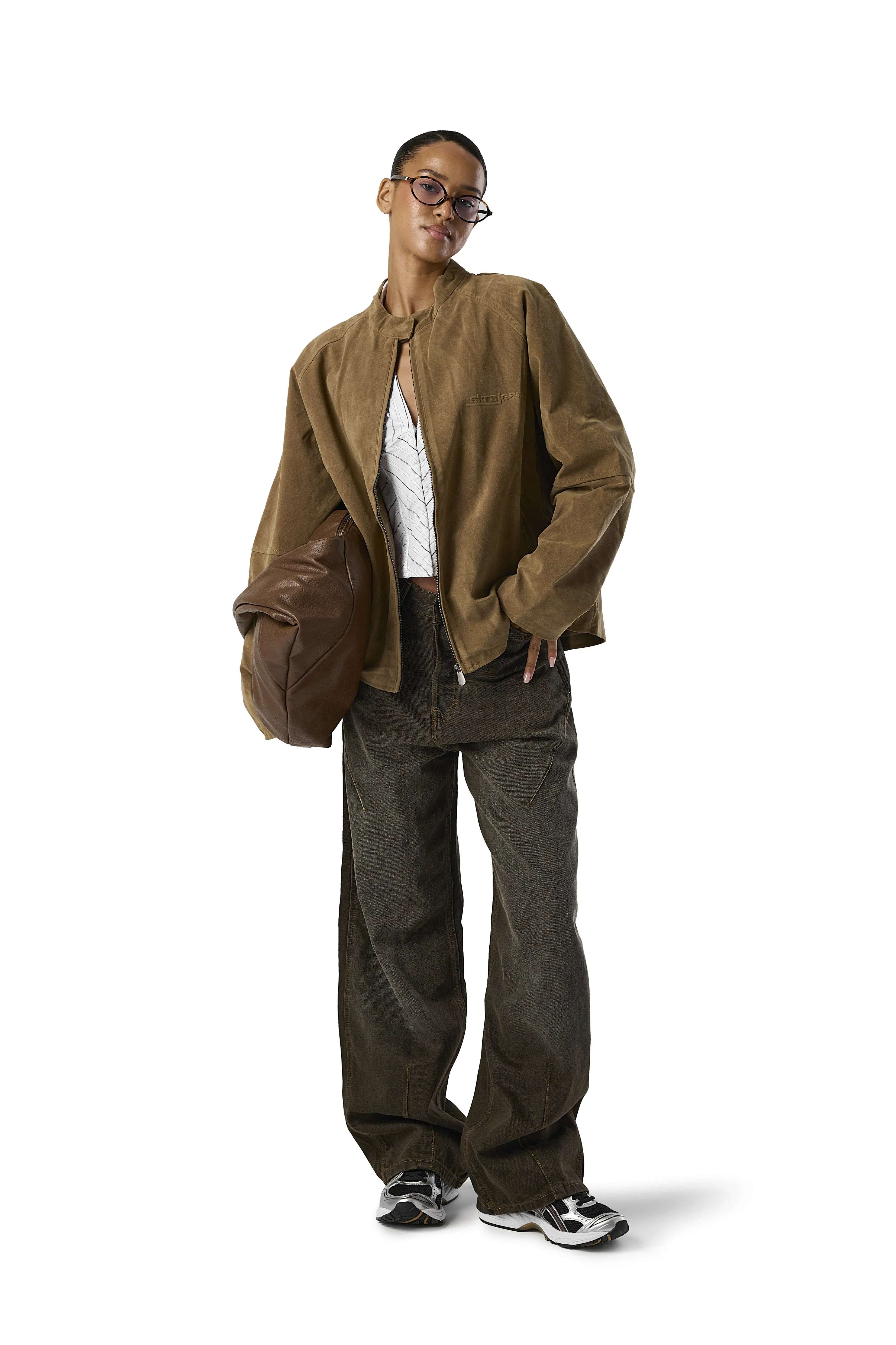 Old Style Lady Faux Suede Jacket