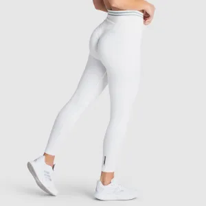 DYE Scrunch Seamless Leggings - Bright White Ultra Light Plus Size