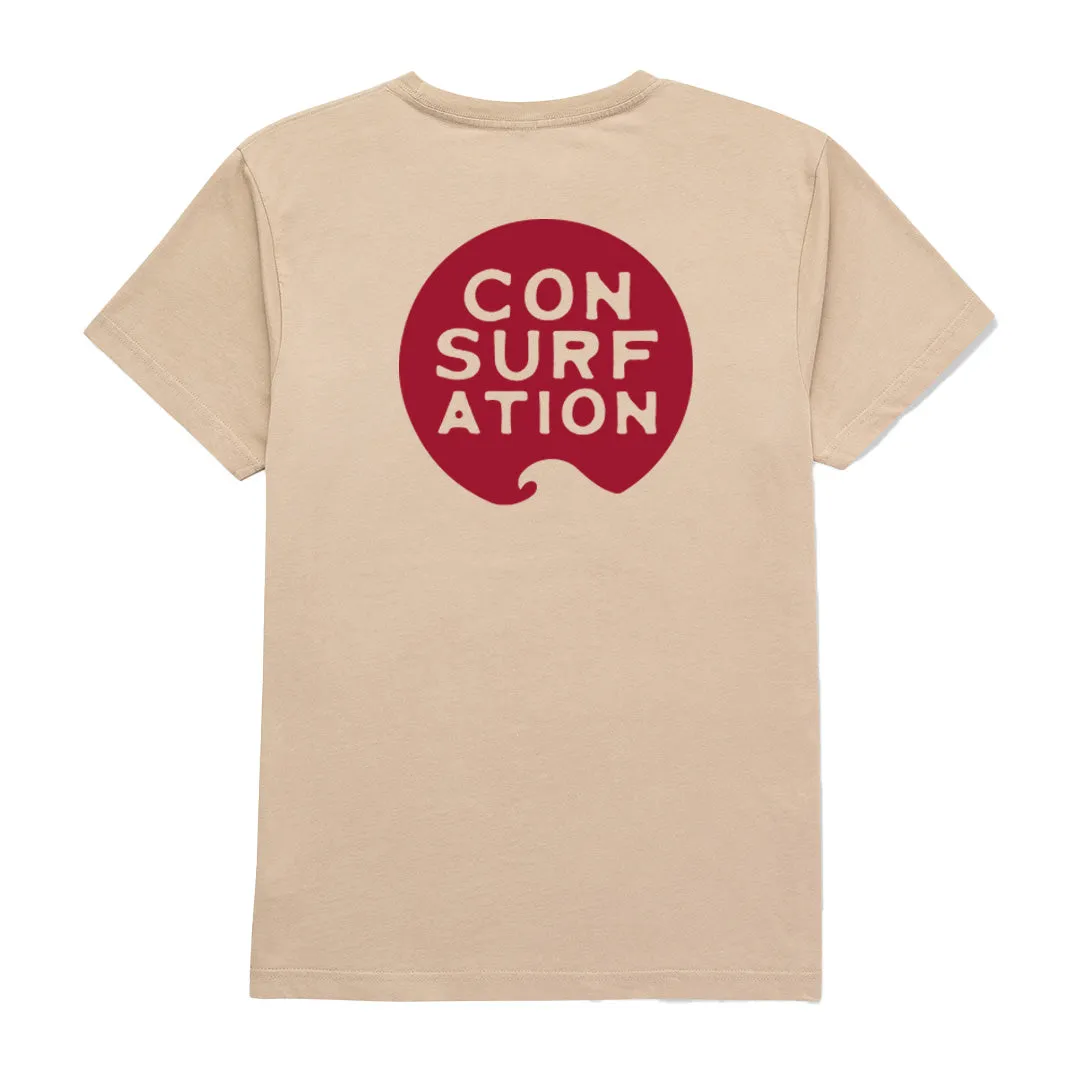 Con-surf-ation Crimson Tee Layered Comfort Casual All-Day