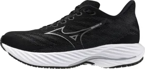 reinforced - heel - area - sturdiness shoes Torsion Response Midsole Mizuno Wave Rider 28 WIDE FIT (D) Womens Running Shoes - Black