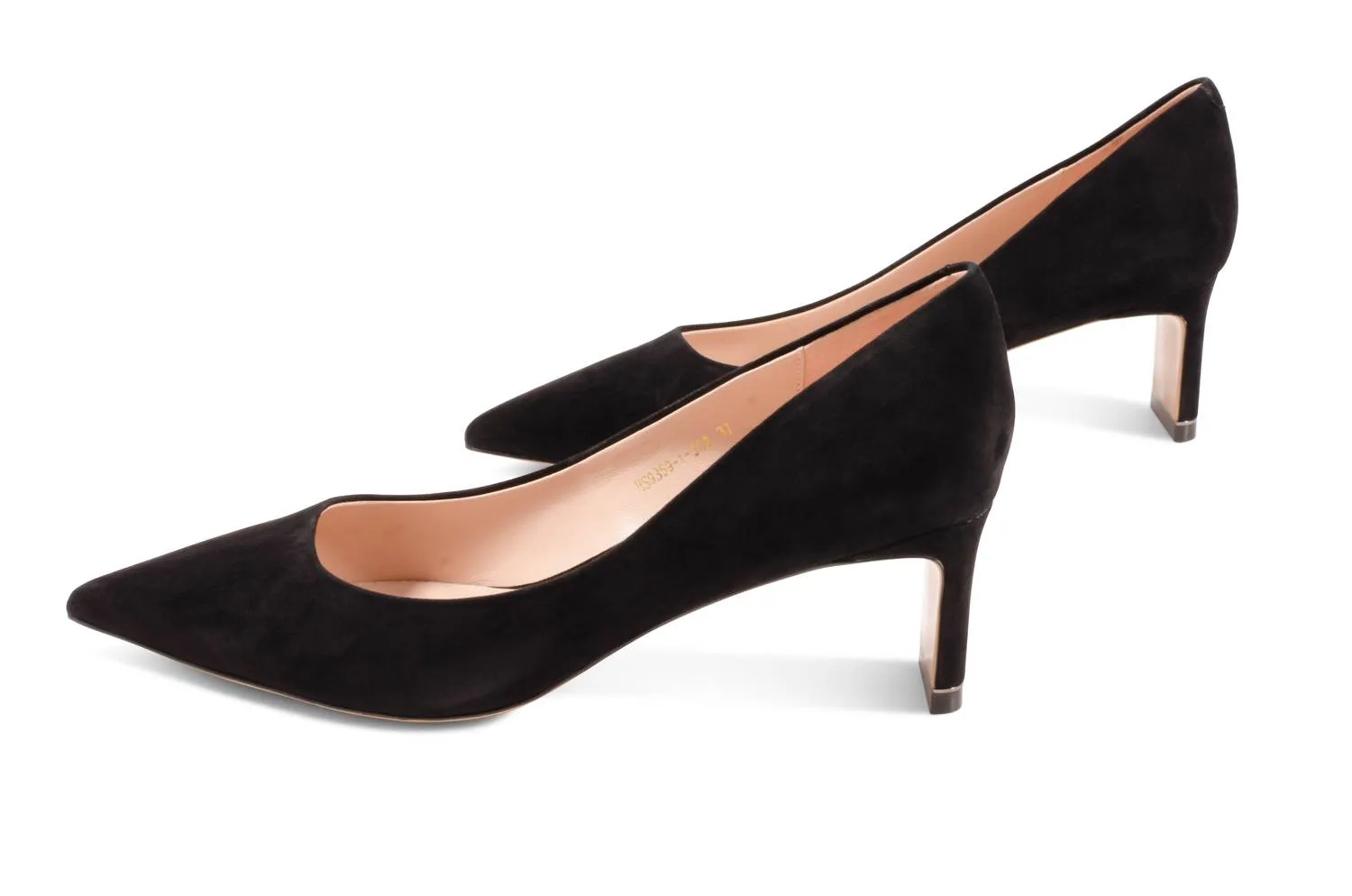 Retro Sandals Bella 5 Heeled Pump In Black Suede