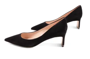 Retro Sandals Bella 5 Heeled Pump In Black Suede