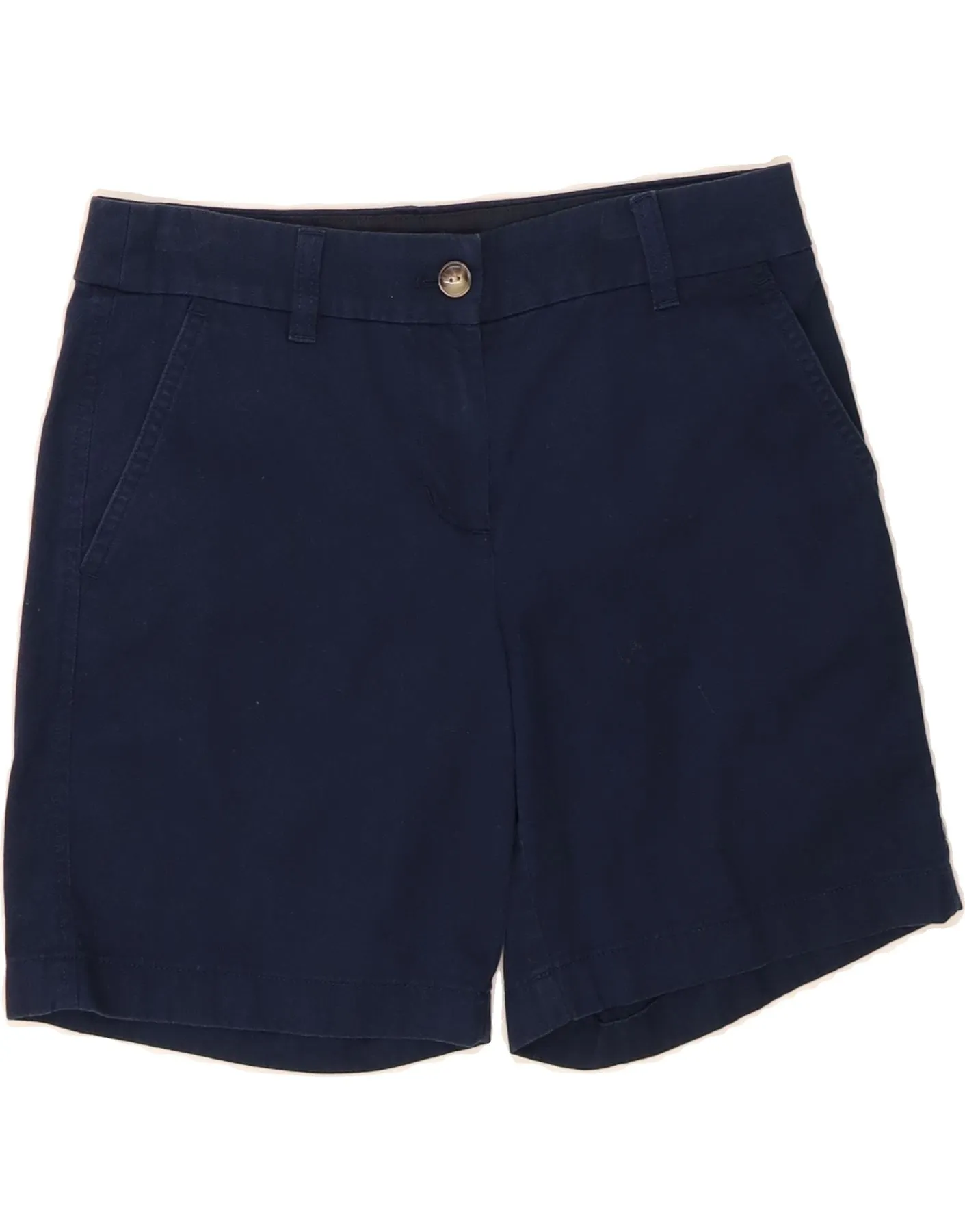 J. CREW Womens Chino Shorts US 0 XS W28  Navy Blue Cotton Snug feel