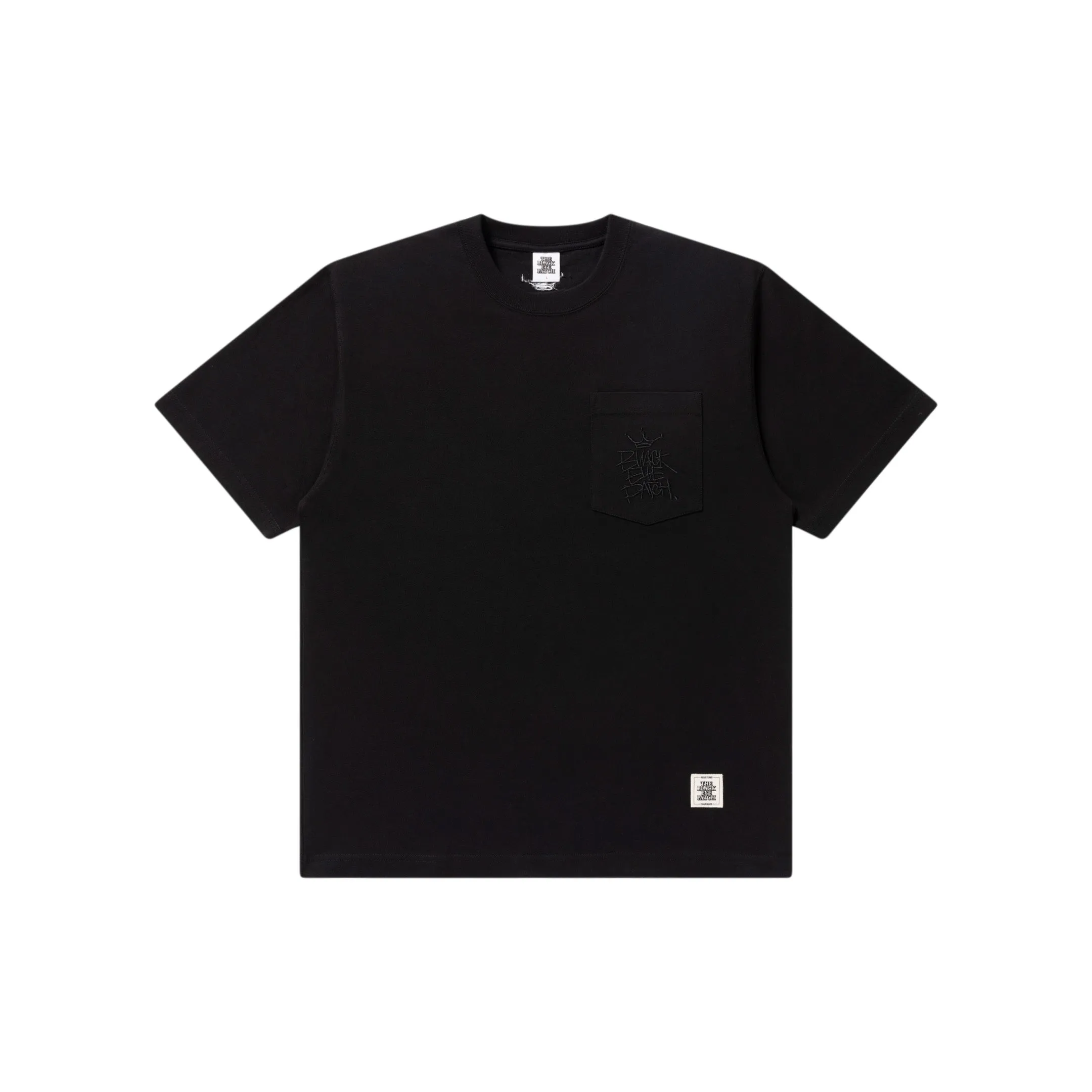 CROWN TAG POCKET TEE BLACK Relaxed Fit